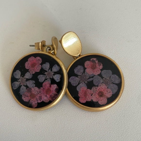 Madewell Jewelry - Madewell Pressed Flower Earrings